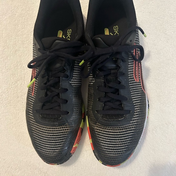 Skechers Black and Lime Pickleball Shoes - Picture 2 of 5